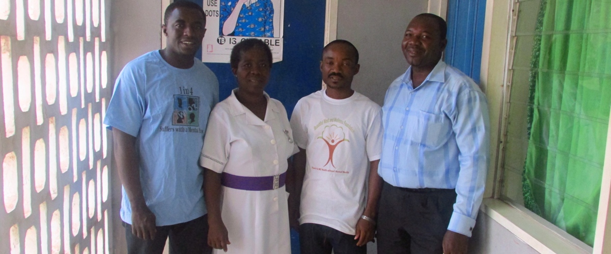 BMWO team members with hospital staff in Ghana